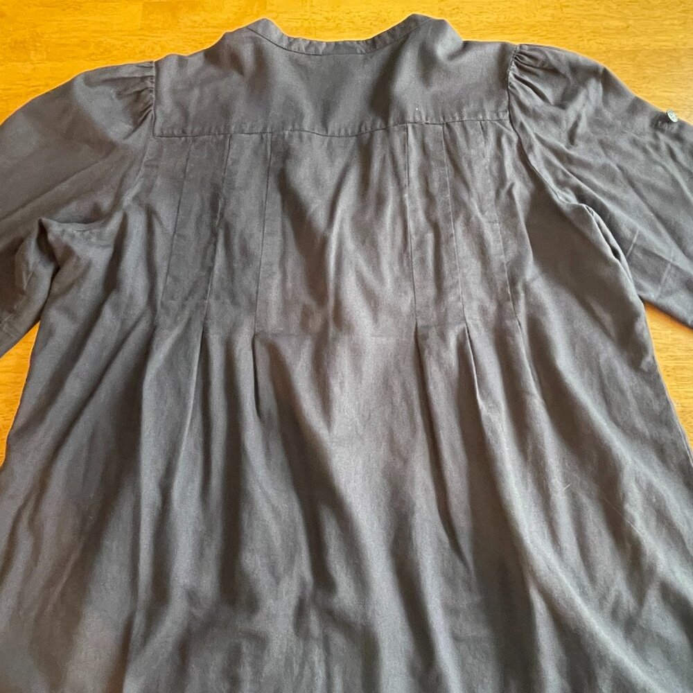 Size 12 H&M black military style top with silver buttons and short sleeves - Picture 14 of 14
